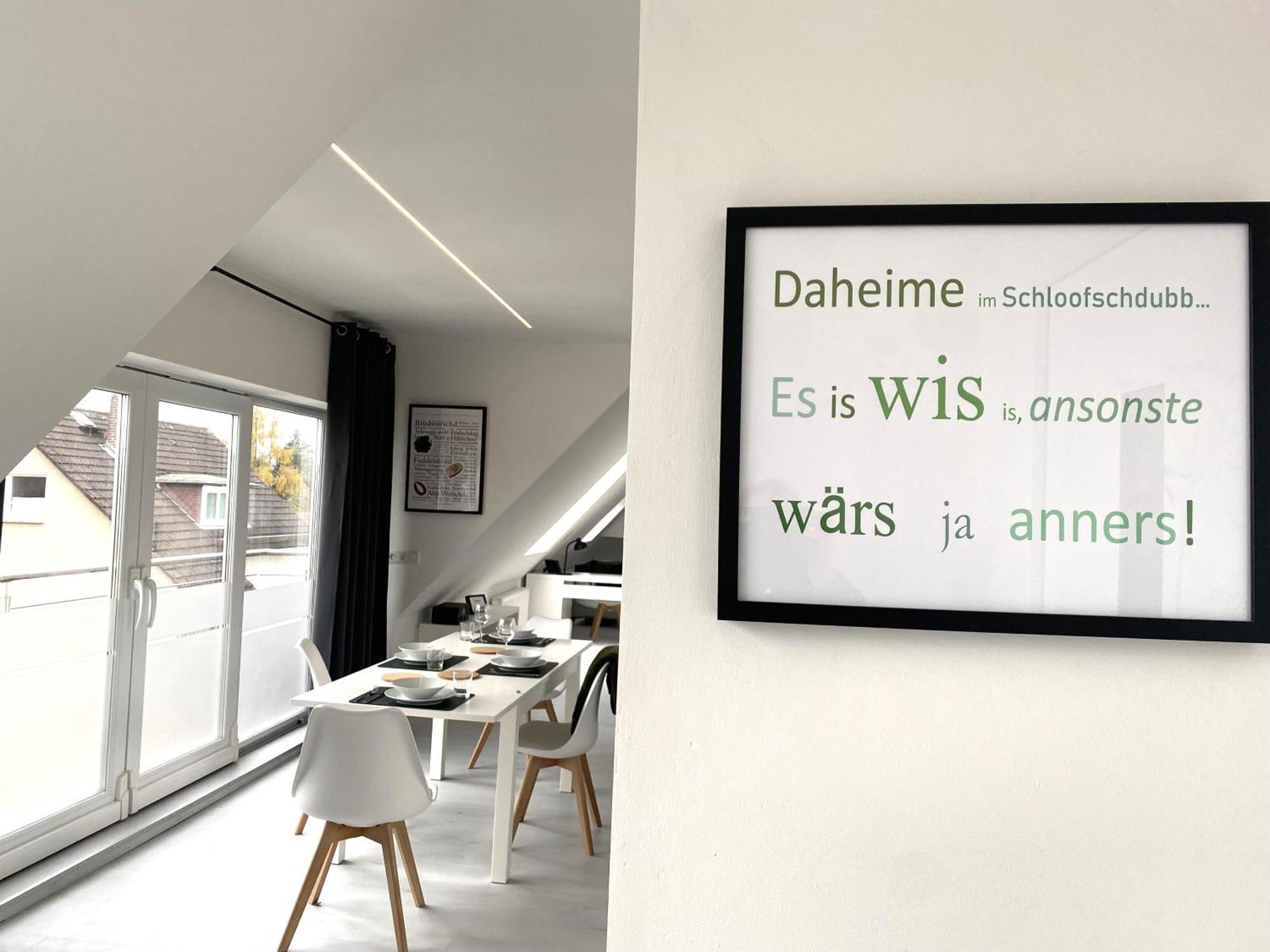 Modernes Dg Apartment Schloofschdubb Naehe Kassel Fuldatal Bagian luar foto